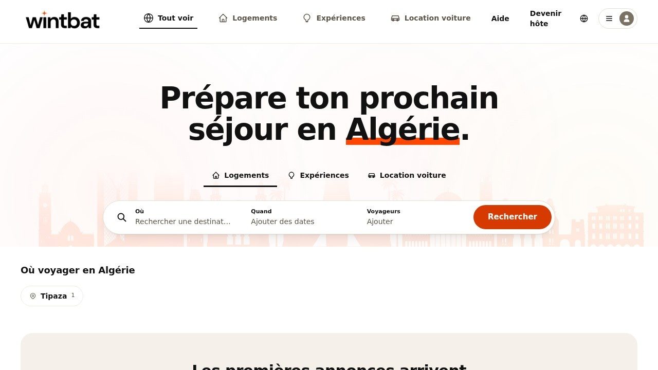 Aperçu du site Wintbat